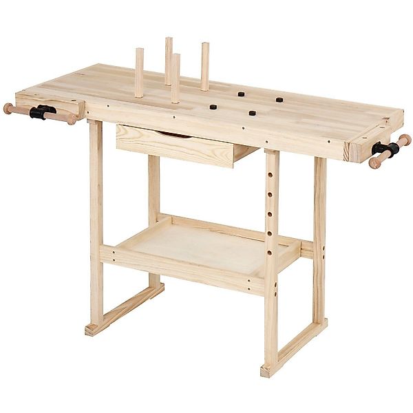 TIMBERTECH Hobelbank Holz Werktisch Arbeitstisch Hobelbank günstig online kaufen