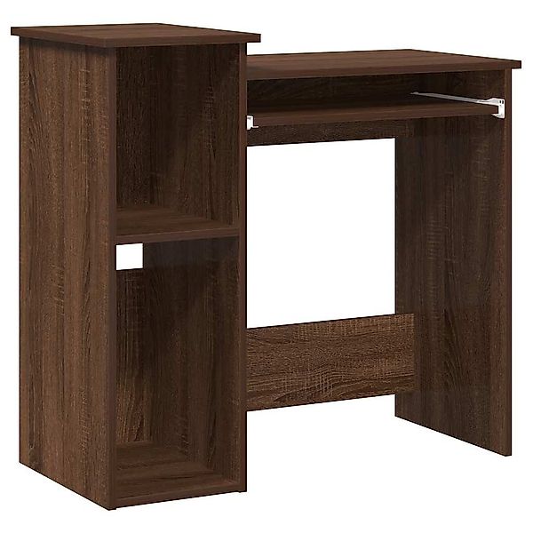vidaXL Schreibtisch Schreibtisch mit Regal Braun günstig online kaufen