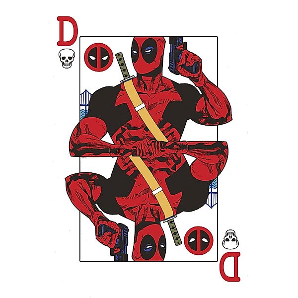 Komar Wandbild Marvel Deadpool Jack of All Trades 50 cm x 70 cm Rot günstig online kaufen