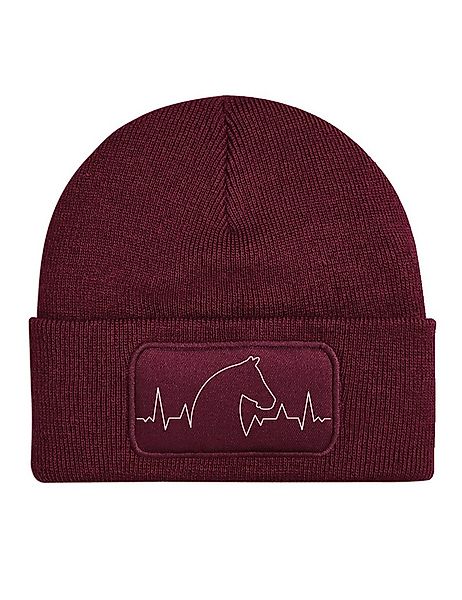 Youth Designz Beanie Heart beat Pferd Bauernhof Reiten unisex Beanie Mütze günstig online kaufen