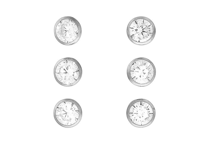 Vivance Paar Ohrstecker 925 Silber Set 3 Paar 4mm günstig online kaufen