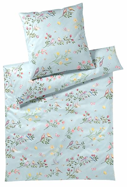 Elegante Bettwäsche "Songbird" 2 Stk. tlg. angenehmes Hautgefühl günstig online kaufen
