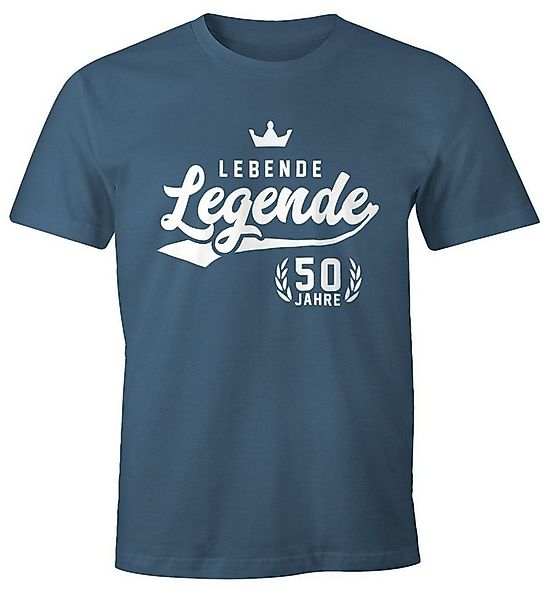 MoonWorks Print-Shirt Herren T-Shirt Lebende Legende 50. Geburtstag Athleti günstig online kaufen