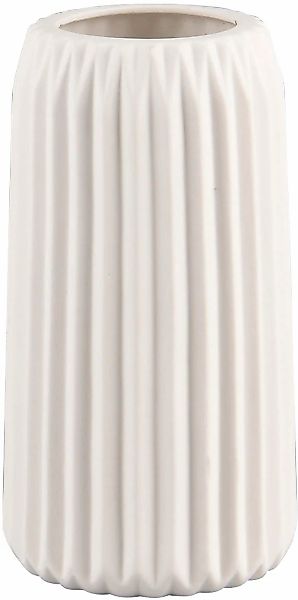 MIRRORS AND MORE Dekovase "RUFFLE" Schlichte, zeitlose Dekovase günstig online kaufen