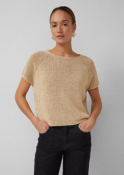 s.Oliver Kurzarmpullover Strickpullover Ärmelloser Strickpullover im Relaxe günstig online kaufen