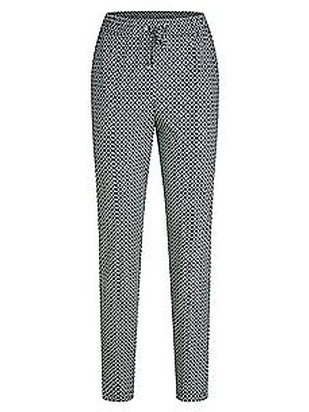 Knöchellange Slim Fit-Jersey-Hose Peter Hahn blau günstig online kaufen