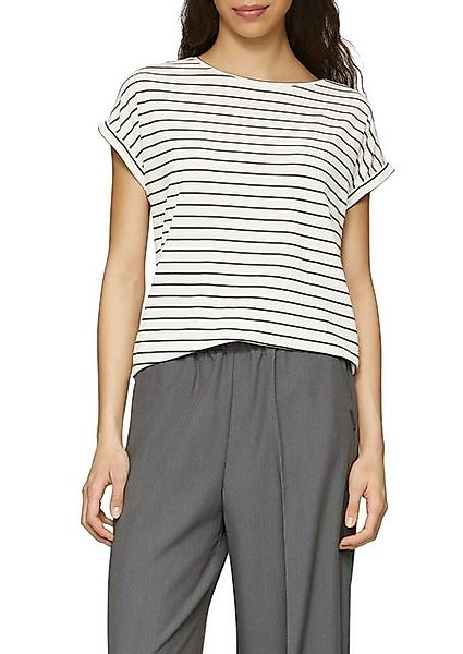 QS Kurzarmshirt mit Ärmelaufschlag günstig online kaufen