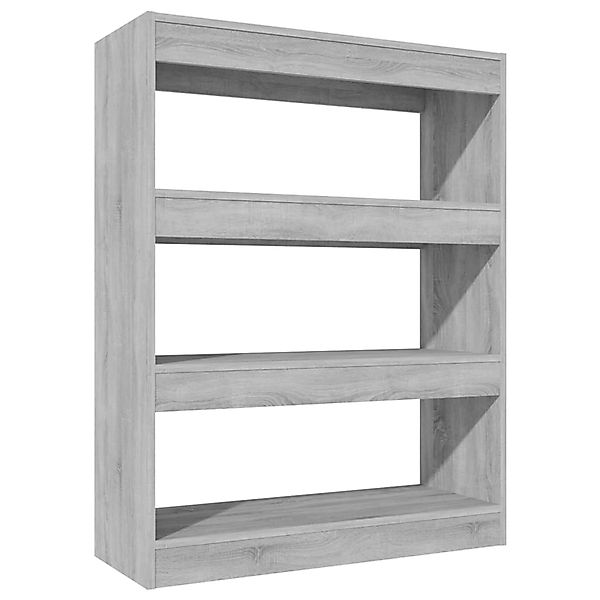 vidaXL Bücherregal Bücherregal/Raumteiler Grau Sonoma 80x30x103 günstig online kaufen