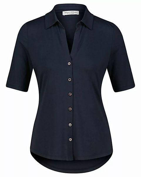 Marc O'Polo Klassische Bluse Damen Jerseybluse Kurzarm (1-tlg) günstig online kaufen