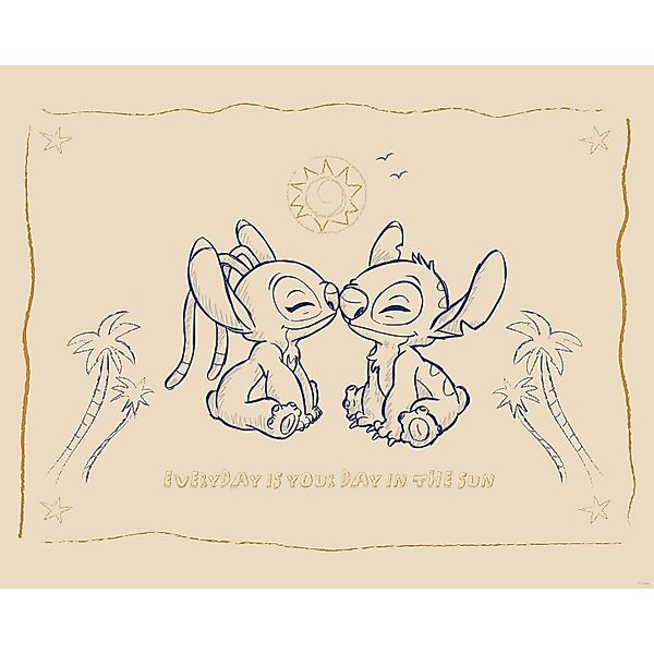 Komar Wandbild Disney Lilo and Stitch Your Day in the Sun 50 cm x 40 cm günstig online kaufen