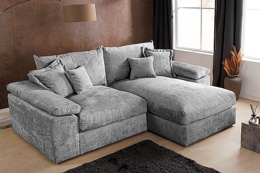 riess-ambiente Ecksofa ATMOSPHERE XL 245cm grau günstig online kaufen