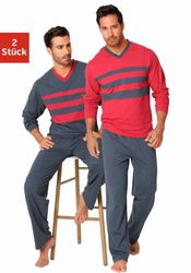 le jogger® Pyjama Schlafanzug für Herren günstig online kaufen