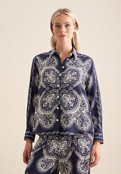 seidensticker Hemdbluse Schwarze Rose 1/1 Kragen Tuchprint günstig online kaufen