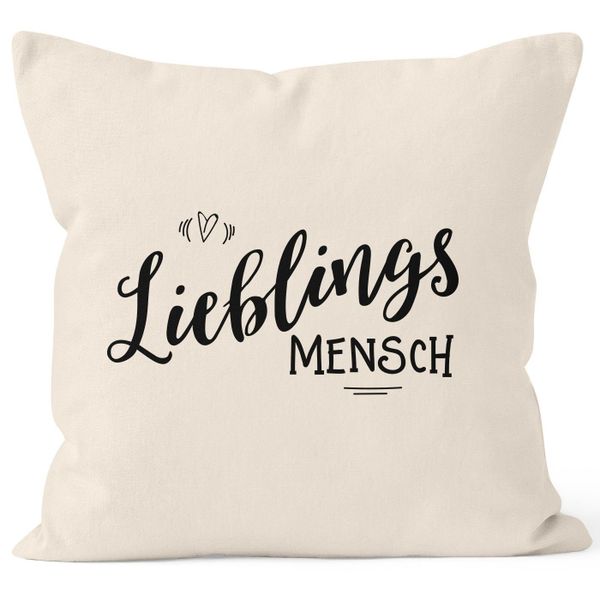 MoonWorks Dekokissen Kissenbezug Lieblingsmensch Geschenk Freundschaft günstig online kaufen