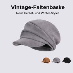 Refttenw Schiebermütze Frauen Weiche Schirmmütze,Vintage Baskenmütze,Barett günstig online kaufen