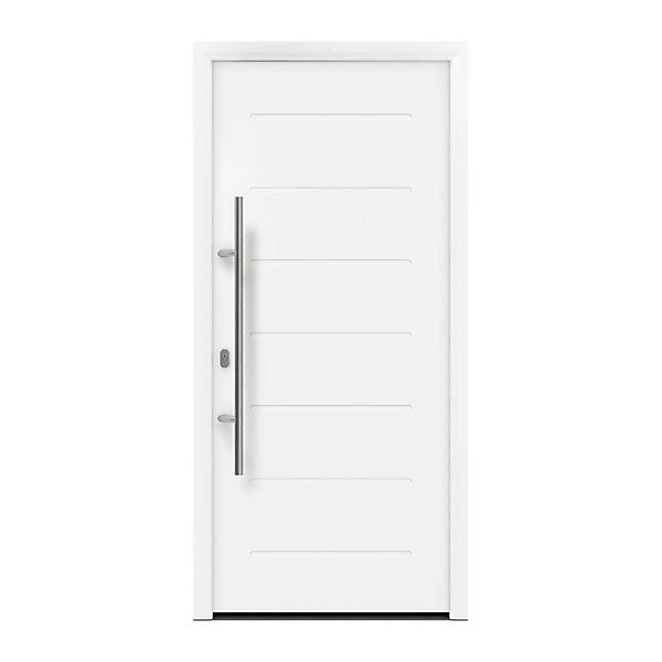 EcoStar Haustür Isopro IP 015 Verkehrsweiß 110 cm x 210 cm DIN L günstig online kaufen