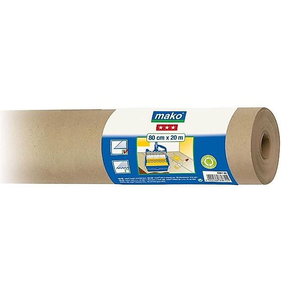 mako Schutzplane Maler-Öko-Abdeckpapier, glatt, 0,8 x günstig online kaufen