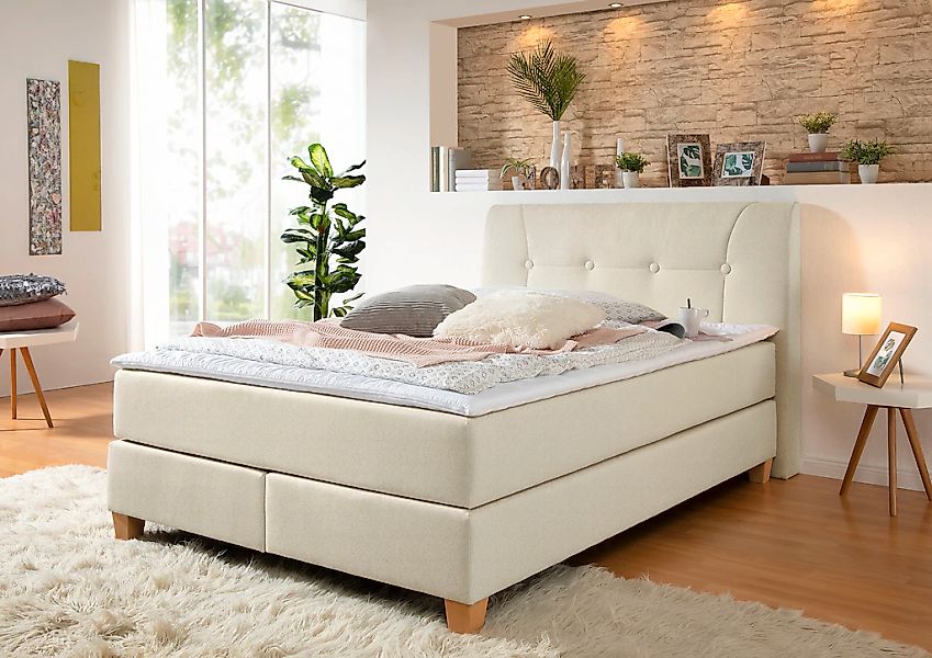 Home affaire Boxspringbett Calloway, inkl. Topper, günstig online kaufen
