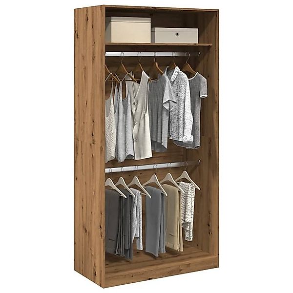 vidaXL Kleiderschrank Kleiderschrank Artisan-Eiche 100x50x200 cm Spanplatte günstig online kaufen