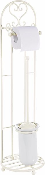 Ambiente Haus Toilettenpapierhalter Antik, antikweiß günstig online kaufen