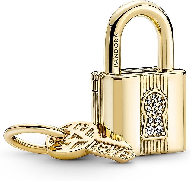 Pandora Kettenanhänger Pandora Vorhängeschloss & Schlüssel Charm-Anhänger 7 günstig online kaufen