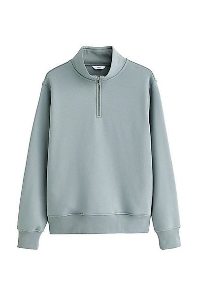 Next Sweater Jersey-Sweatshirt mit kurzem Reißverschlusskragen (1-tlg) günstig online kaufen