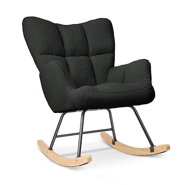 HawthyHome Schaukelstuhl gepolstert Relaxsessel für Wohnzimmer günstig online kaufen