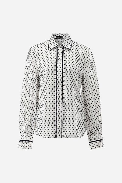 Hemdbluse aus Bauwoll-Plumetis mit Spitzeneinsätzen günstig online kaufen