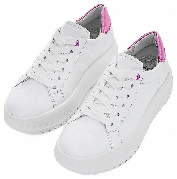 Ara Plateausneaker "MONACO", Plateausneaker, Schnürschuh im Metallic Look, günstig online kaufen