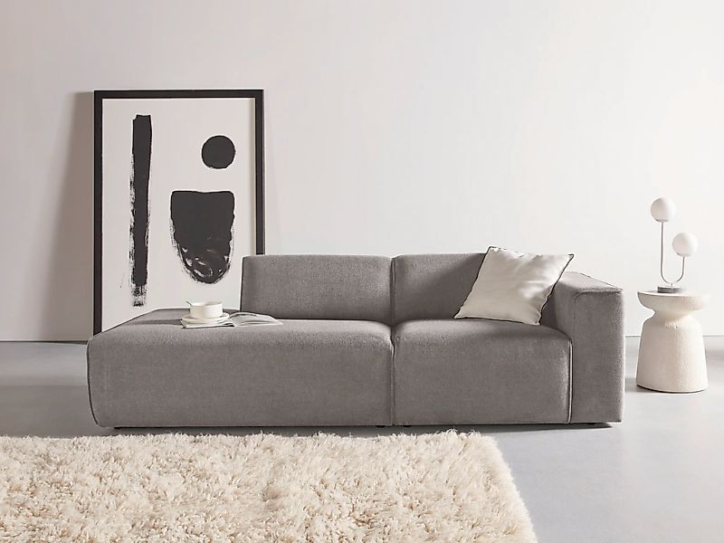 andas 2-Sitzer "Noord mit Kedernaht, Breite 227 cm", Cord, Struktur, Websto günstig online kaufen
