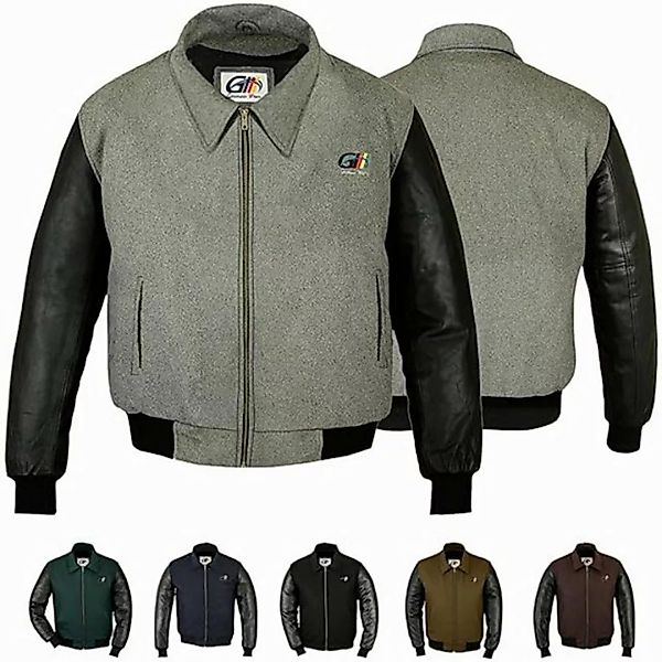 German Wear Collegejacke CJ001 Collegejacke Wolljacke mit Lederärmeln günstig online kaufen