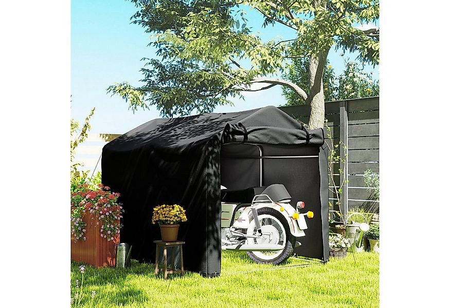 Outsunny Gerätezelt mit Rolltür, Personen: 3 (UV-beständig Fahrradabdeckung günstig online kaufen