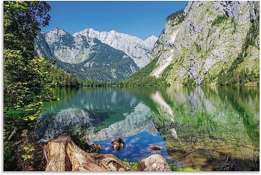 Artland Wandbild "Obersee Berchtesgadener Land in Bayern", Berge & Alpenbil günstig online kaufen