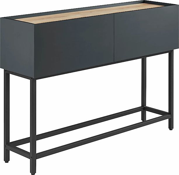 OTTO home Konsolentisch "Azly" pflegeleichte Melaminoberfläche, Metallgeste günstig online kaufen