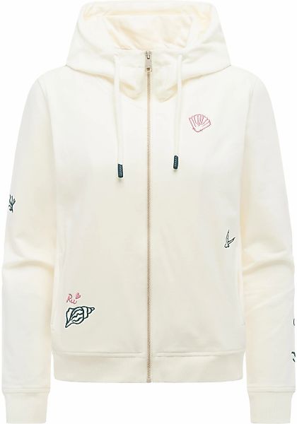 Ragwear Sweatjacke "Parya Embro" Damen Zipper mit Stickereien günstig online kaufen