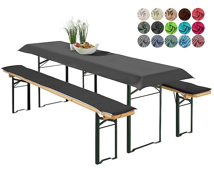 heimtexland Hussen-Set Bierzeltgarnitur Polster Deko Auflagen Set 3-tlg, 2 günstig online kaufen