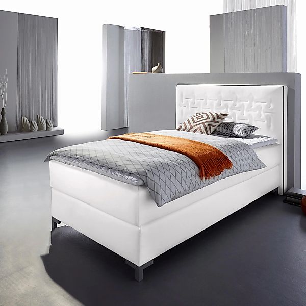 Home affaire Boxspringbett "Coos" mit besonderer Steppung im Kopfteil, 3 Ma günstig online kaufen