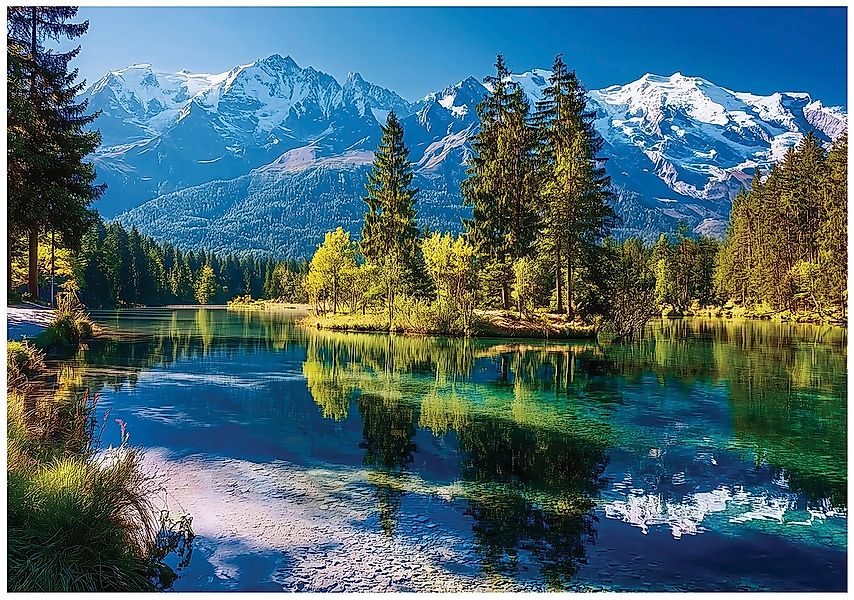 Wallarena Fototapete Gebrige See Natur Vlies Tapete Wohnzimmer Schlafzimmer günstig online kaufen