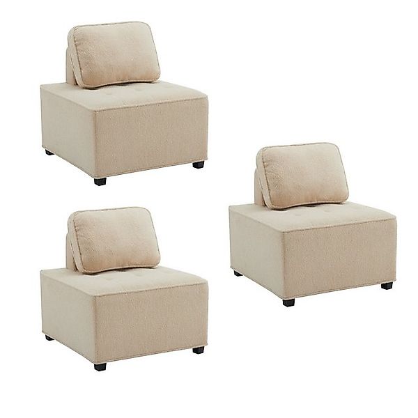 i@home Ecksofa,Einzelsofa, Wohnzimmer-Modulsofa, Freizeitsessel, armloser S günstig online kaufen