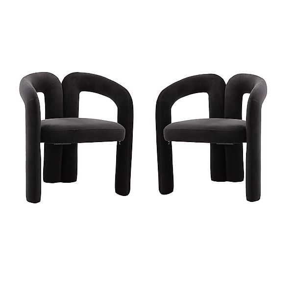 OKWISH Stuhl Polsterstuhl Küchenstuhl Loungesessel, Fass-Seitenstühle günstig online kaufen