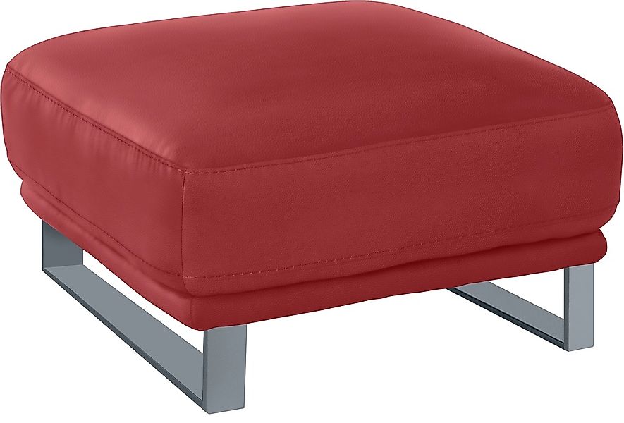 W.SCHILLIG Hocker "montanaa" mit Metallkufen in Silber matt, Breite 71 cm günstig online kaufen