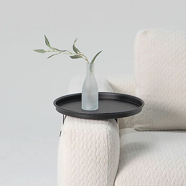Spinder Design Tabletttisch »ROUND«, Ausziehbarer Stahlarmtisch günstig online kaufen