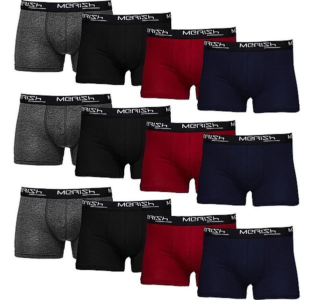 MERISH Boxershorts MERISH Boxershorts Herren 12 Stück S-7XL 218d-Mehrfarbig günstig online kaufen