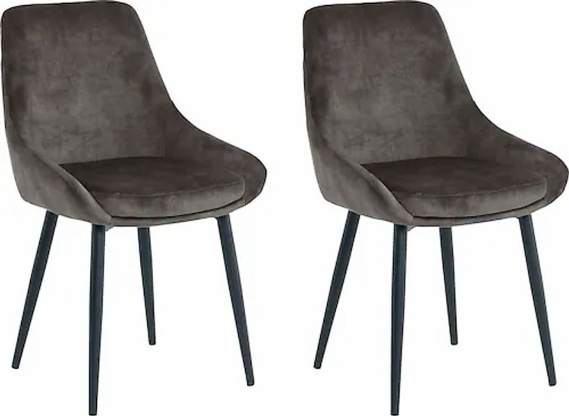 SIT Polsterstuhl (Set) 2 Stk. Samt glamouröser Bezug in Samtoptik günstig online kaufen