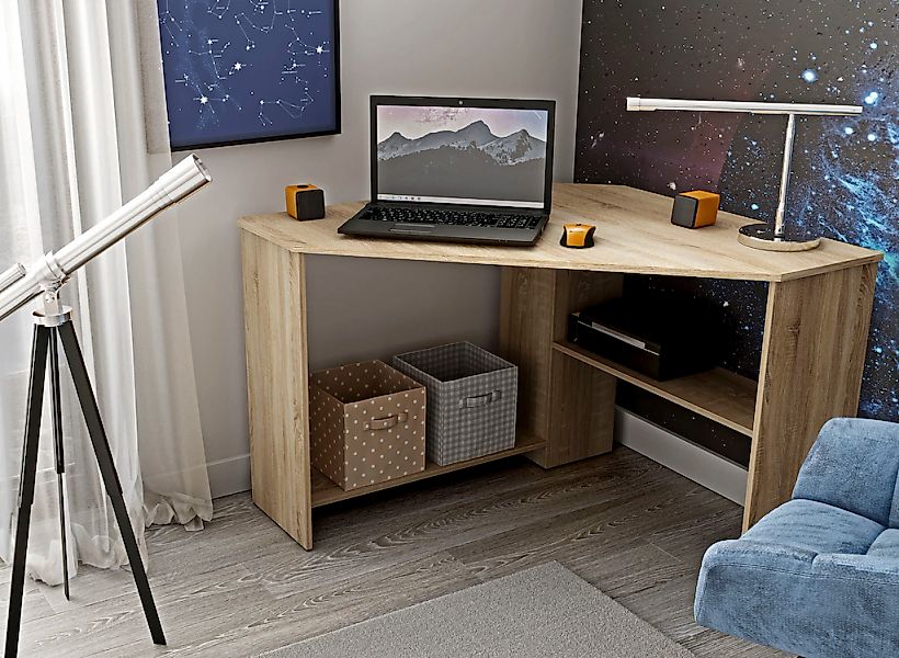 Home affaire Schreibtisch "RINO" Breite 80 cm, Eckschreibtisch im modernen günstig online kaufen