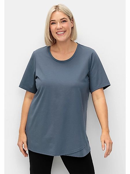 Sheego Yoga & Relax Shirt "Große Größen", in Lagenoptik, mit Lotusdruck hin günstig online kaufen