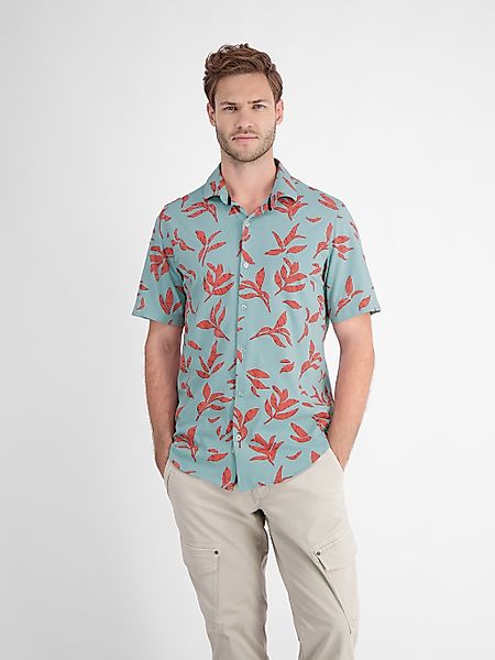 LERROS Kurzarmhemd "LERROS Kurzarmhemd mit floralem Print" günstig online kaufen