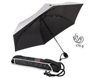 EuroSCHIRM® Taschenregenschirm light trek® ultra, silber, günstig online kaufen