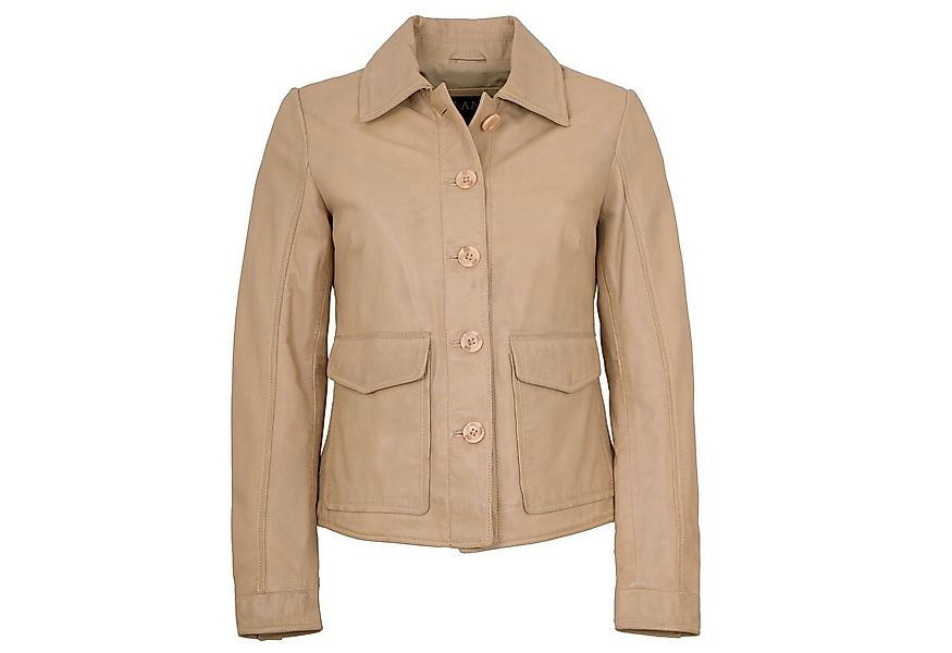 Jilani Lederjacke Wanja Jilani - Damen Lederjacke Lammnappa beige günstig online kaufen