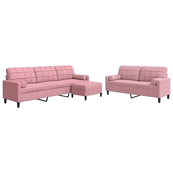 vidaXL Sofa 3-tlg. Sofagarnitur mit Kissen günstig online kaufen